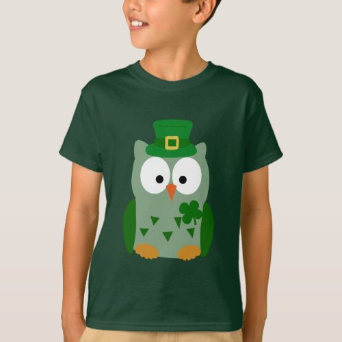 St Patricks Day Owl T_Shirt