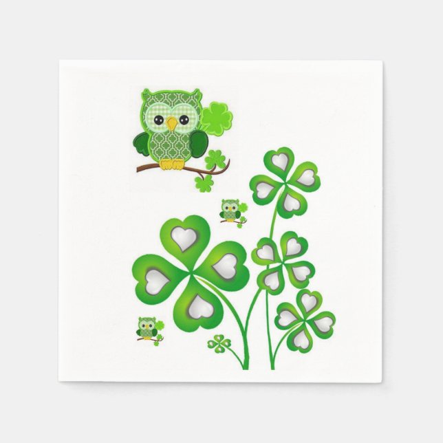 St. Patrick's Day Paper Napkins (Front)