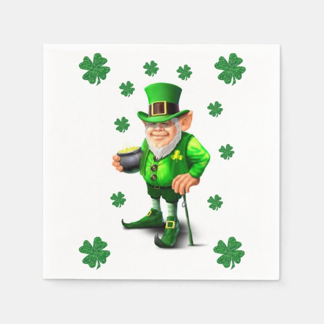 St. Patrick's Day Paper Napkins (Front)