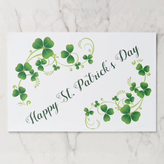 St. Patrick's Day Paper Placemat