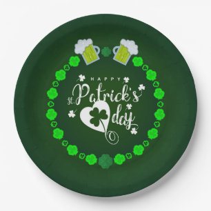 St Patrick's Day Paper Plate