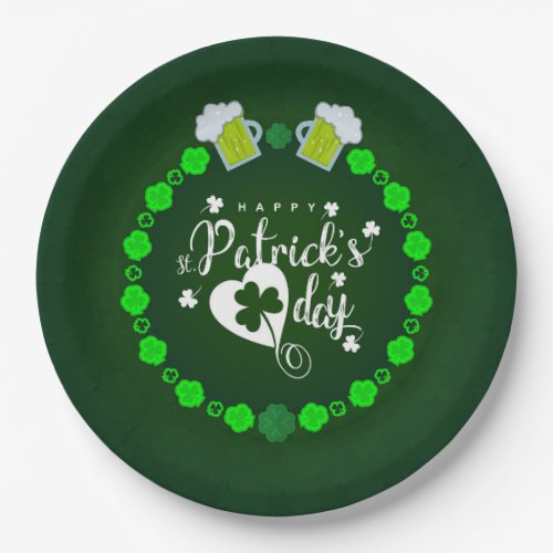 St Patricks Day Paper Plate