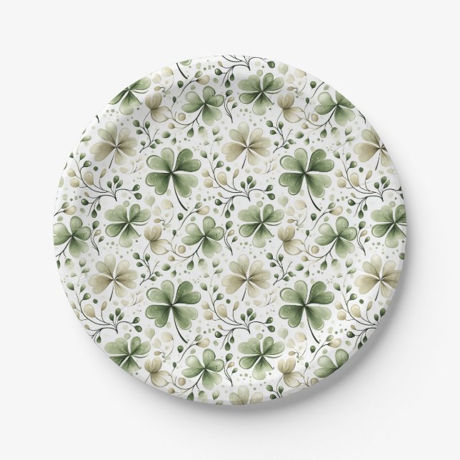 St. Patrick's Day Paper Plates (Front)