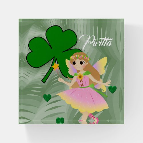 St Patricks Day Paperweight Fairy