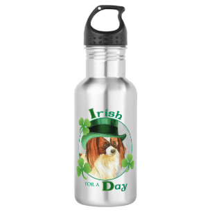 St. Patrick's Day Papillon Stainless Steel Water Bottle