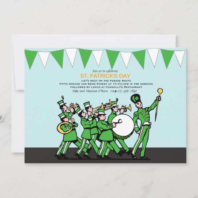 St. Patrick's Day Parade Invitation (Front)
