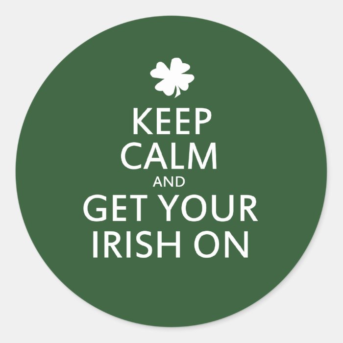 st patricks day 4 leaf clover keep calm and get your irish on