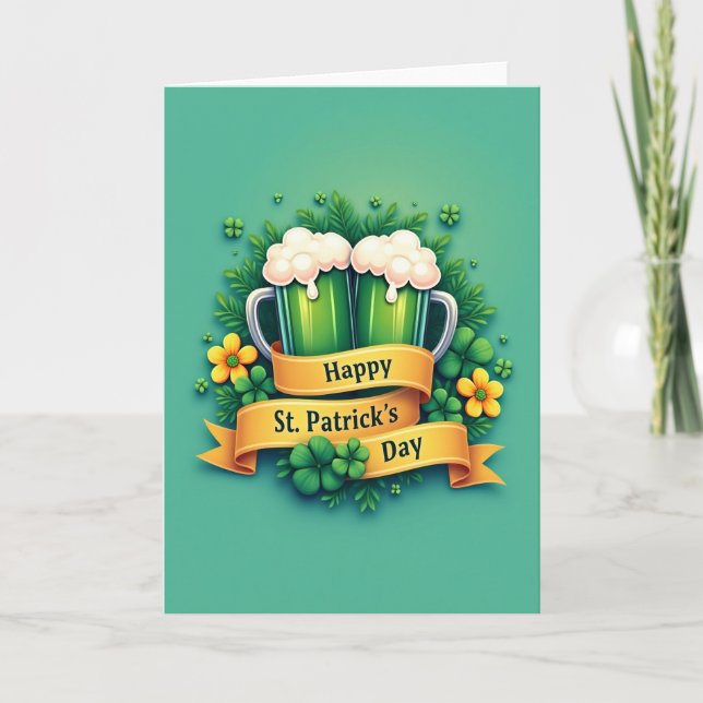 St Patricks Day Partner Card (Front)