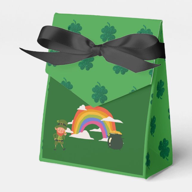St. Patrick's Day Party Favor Box (Front Side)