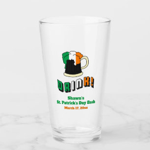St Patricks Day Party Favor Irish Beer Funny Pint Glass