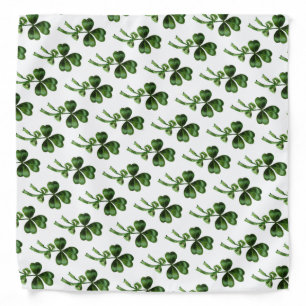 ST PATRICK'S DAY PARTY GREEN IRISH SHAMROCK BANDANA