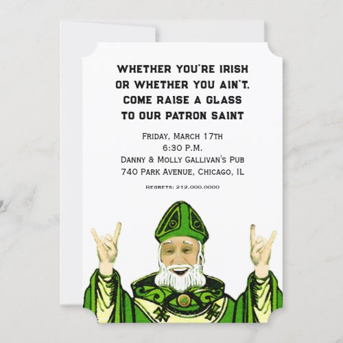 St Patricks Day Party Invitation