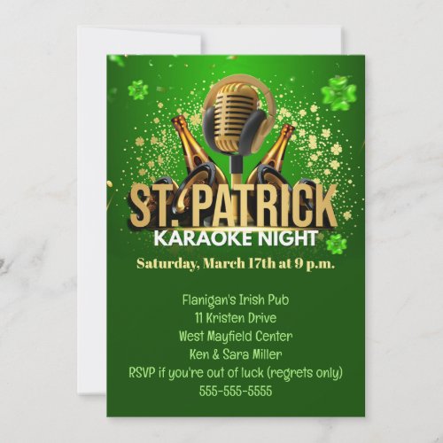 St Patricks Day Party Invitation