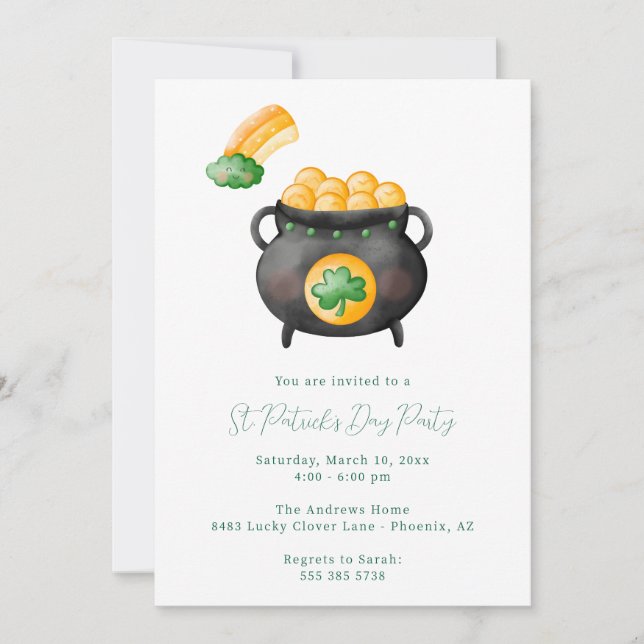 St. Patrick's Day Party Invitation (Front)
