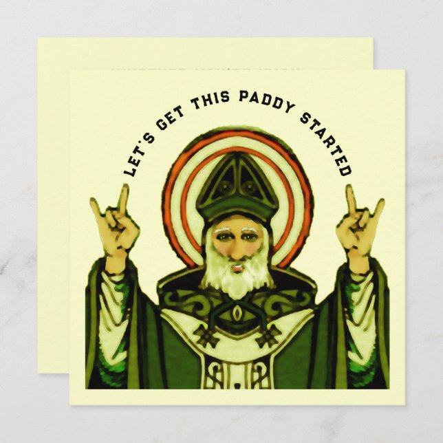 St. Patrick's Day Party Invitations (Front/Back)