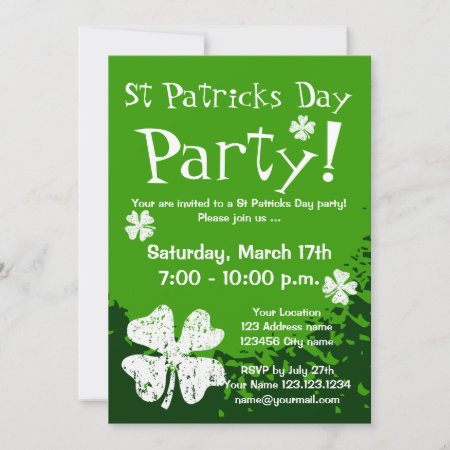 St Patricks Day Party Invitations | Customizable