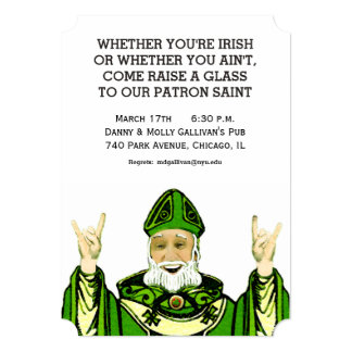 St. Patrick's Day party invites