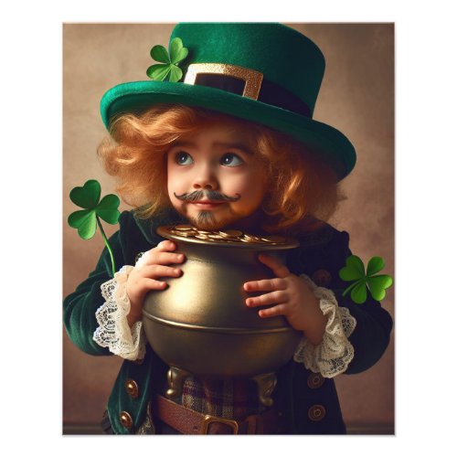 St Patricks Day Party Irish Child Pot of Gold Flyer