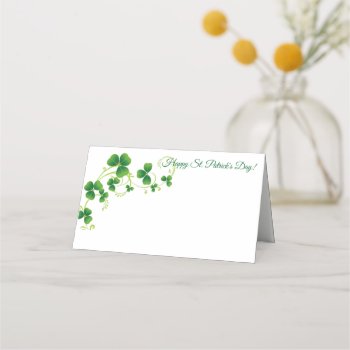 St. Patrick's Day Party Name Place Card by photographybydebbie at Zazzle