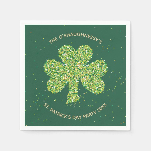 St. Patrick's Day Party Napkins - Customize (Front)