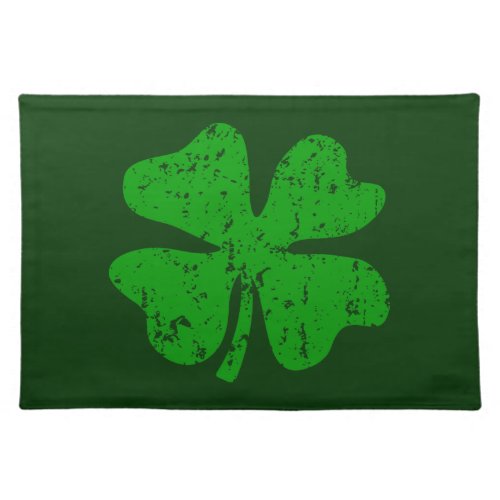 St Patricks Day party placemats  Green shamrock