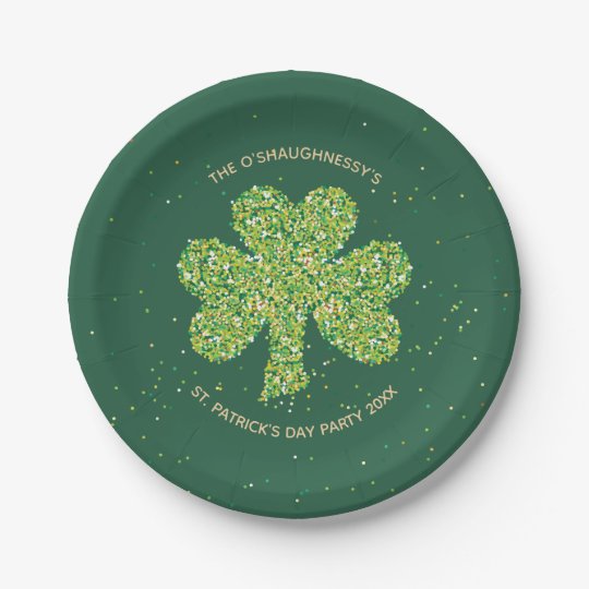St. Patrick's Day Party Plates Customize