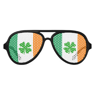 St Patricks Day party shades Funny Irish flag
