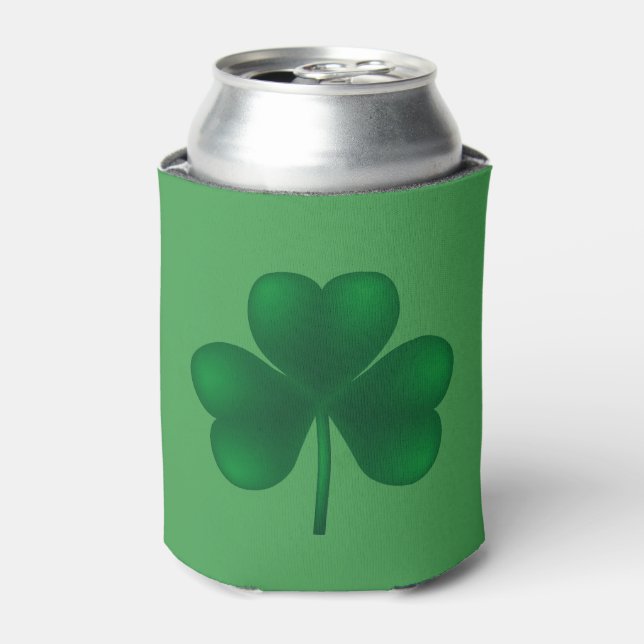 St' Patrick's Day Party Shamrock Can Cooler (Can Front)