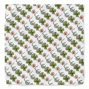 ST PATRICK'S DAY PARTY /SHAMROCKS AND HORSESHOE BANDANA