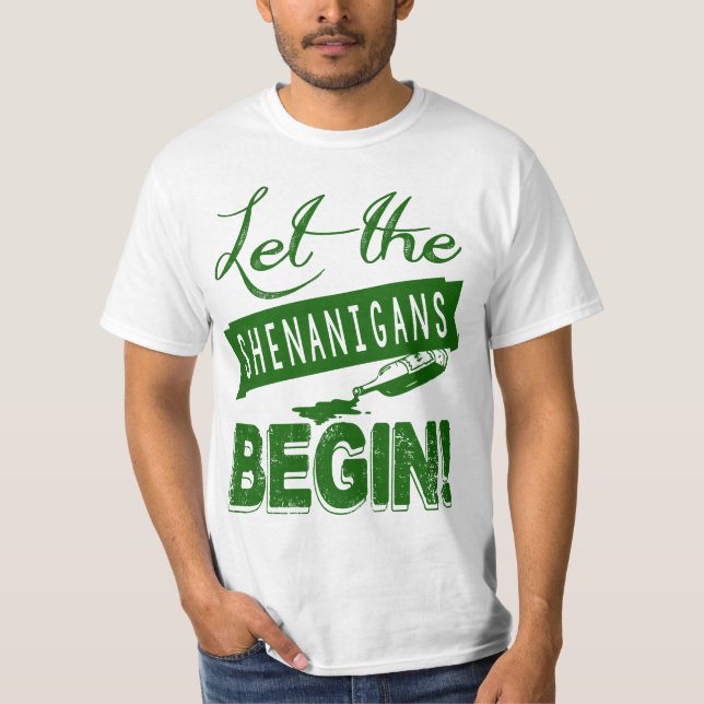 St Patrick's Day Party Shenanigans T-Shirt (Front)