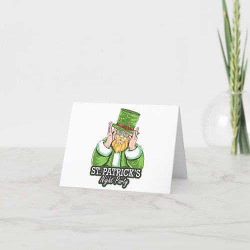  St Patricks Day Party Thank You Card