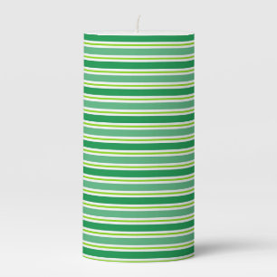 St. Patrick's Day Patern Pillar Candle