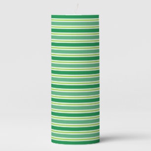 St. Patrick's Day Patern Pillar Candle