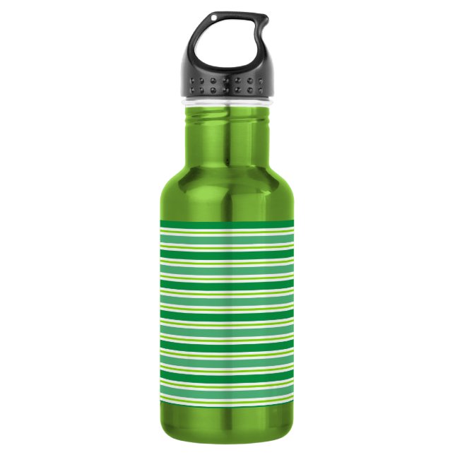 St. Patrick's Day Patern Stainless Steel Water Bottle (Front)