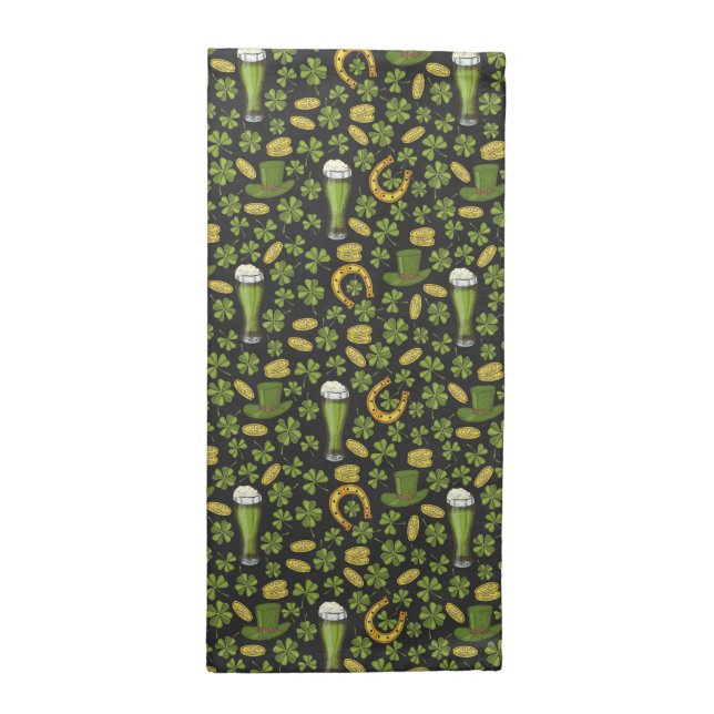 St. Patrick's Day Pattern Cloth Napkin (Half Fold)