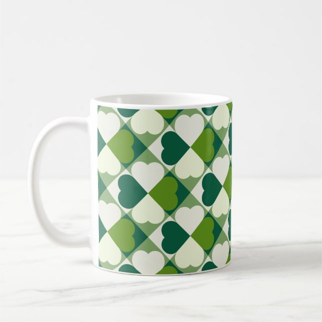 St. Patrick's Day Pattern Coffee Mug (Left)