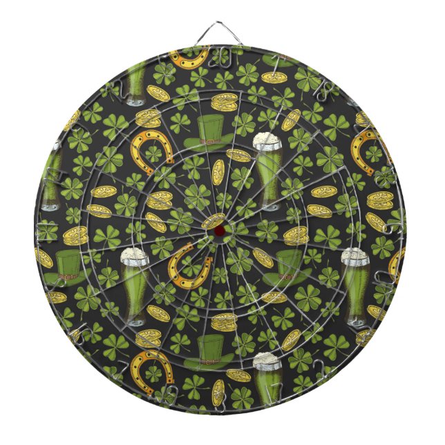 St. Patrick's Day Pattern Dart Board (Front)