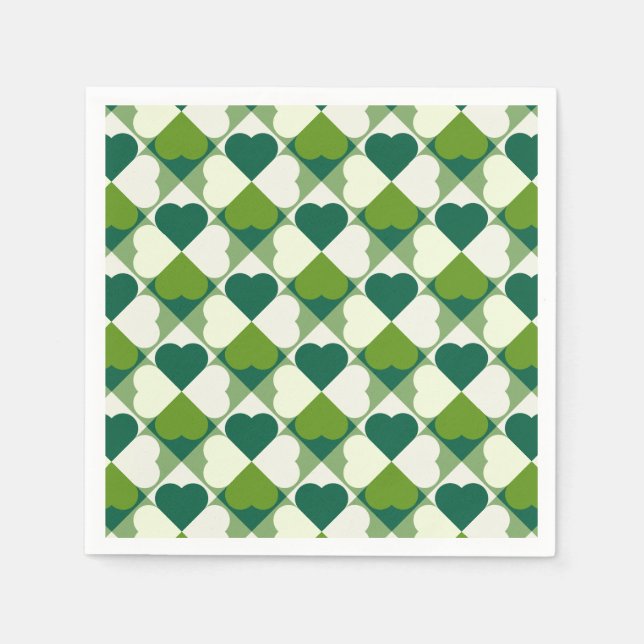 St. Patrick's Day Pattern Napkins (Front)