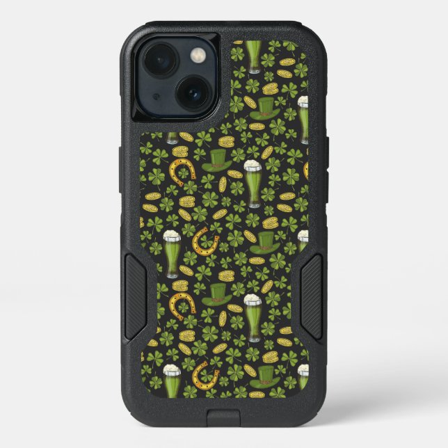 St. Patrick's Day Pattern Otterbox iPhone Case (Back)