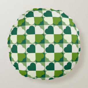 St. Patrick's Day Pattern Round Pillow