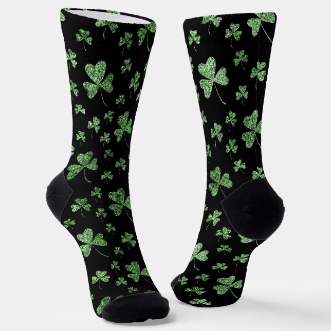 St Patrick's Day Pattern Socks (Angled)
