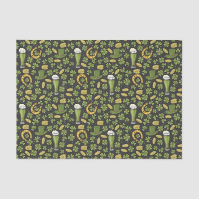 St. Patrick's Day Pattern Tissue Paper (Front)