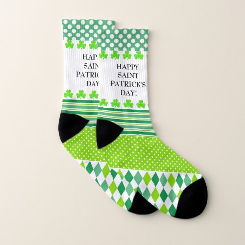 St Patricks Day Patterns All_Over_Print Socks