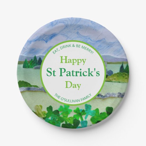 St Patricks Day Personalized Paper Plates