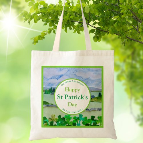 St Patricks Day Personalized Tote Bag
