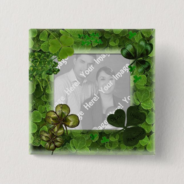 St. Patrick's Day Photo Button (Front)