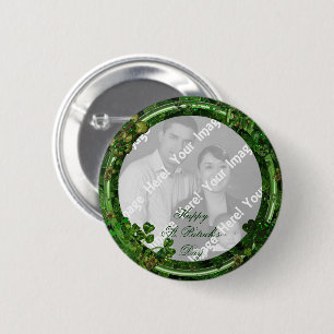 St. Patrick's Day Photo Button