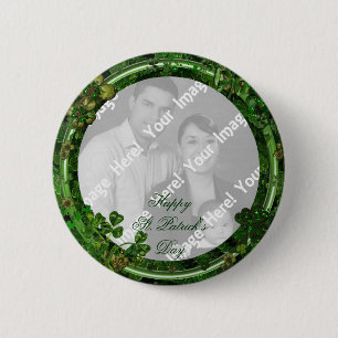 St. Patrick's Day Photo Button
