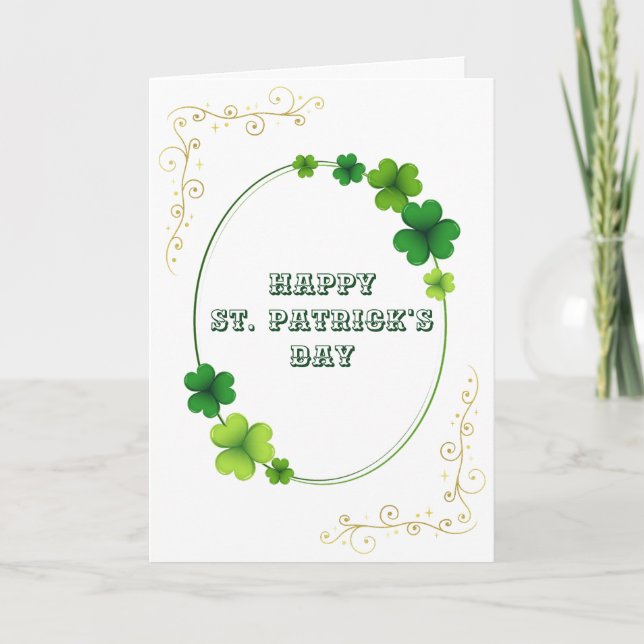 St. Patrick's Day Photo Card (Front)