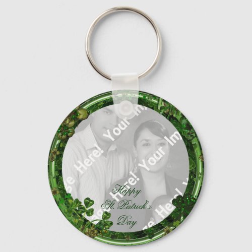 St Patricks Day Photo Key Chain